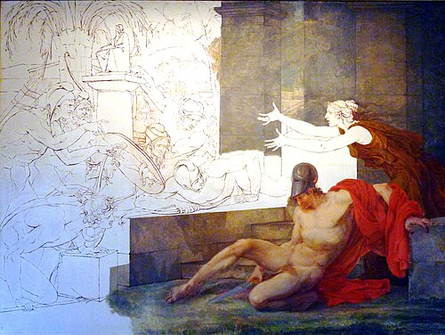 La mort d'Alcibiade, 1796, Jacques Réattu