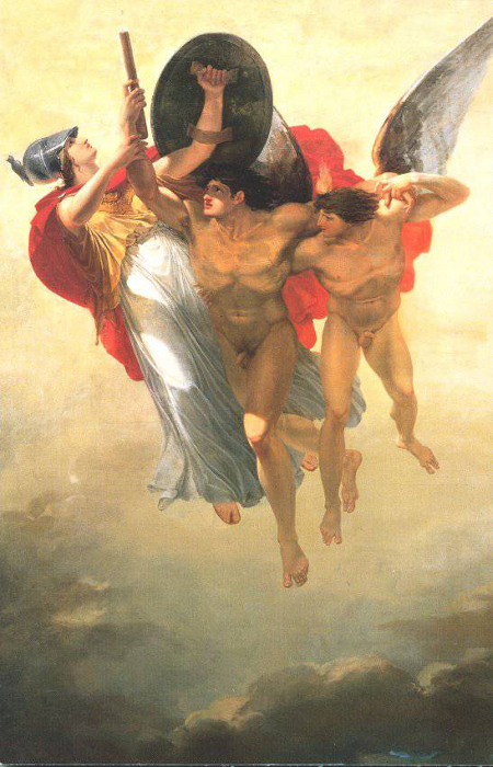 Prométhée élevé par le Génie et protégé par Minerve dérobe le feu au ciel, 1792, Jacques Réattu
