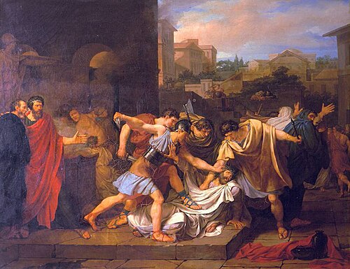 La mort de Tatius, 1788, Jacques Réattu