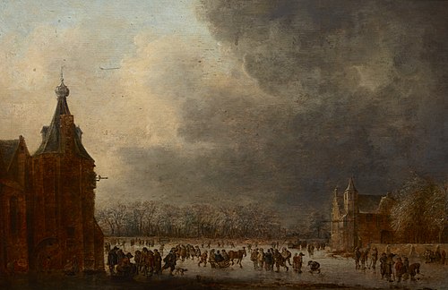 At the Rink, 1640, Jan van Goyen