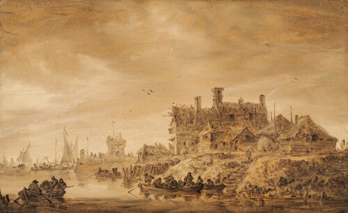 Coast Scene, 1650, Jan van Goyen