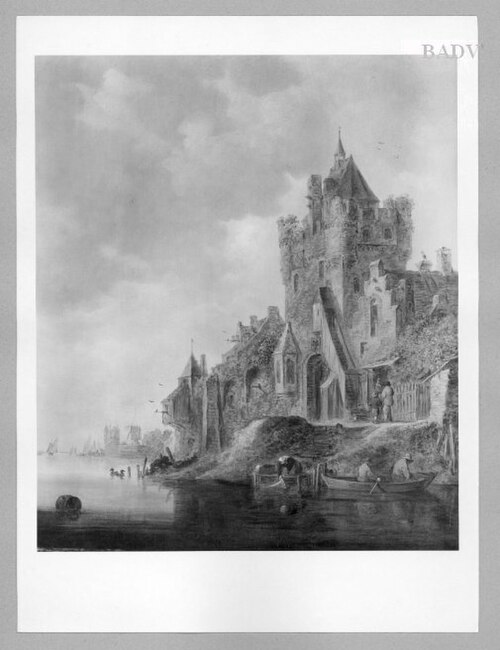 castle on a river 1642, 1642, Jan van Goyen