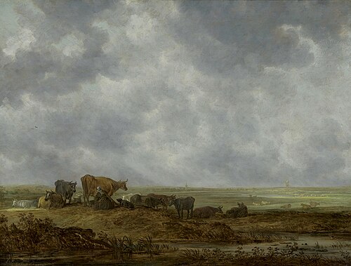 Vergezicht over een vlak landschap, 1642, Jan van Goyen
