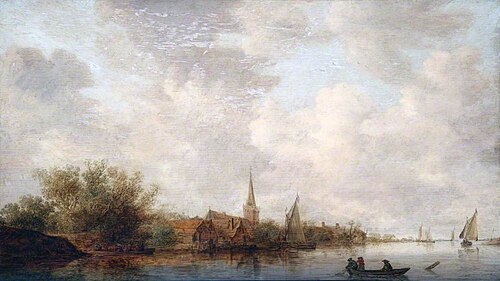 River Scene, , Jan van Goyen