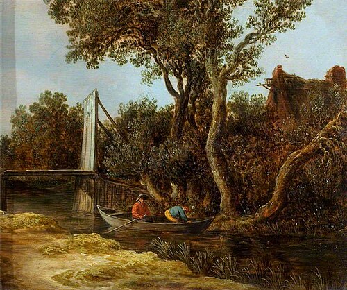 Landscape with a Stream, 1628, Jan van Goyen
