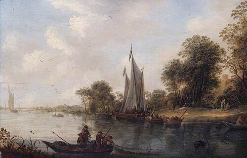 River Scene, , Jan van Goyen