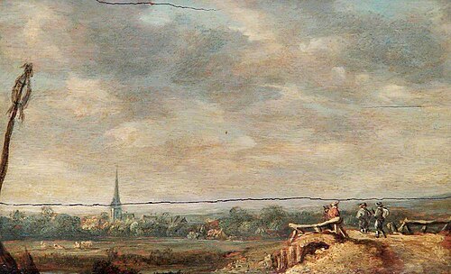 Landscape with a Bridge, , Jan van Goyen