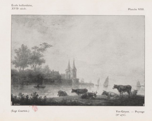 Paysage avec animaux, 1700, Jan van Goyen
