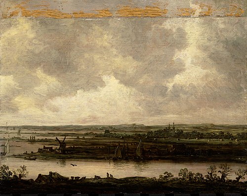Panoramic view of the river Spaarne and the Haarlemmermeer, 1644, Jan van Goyen