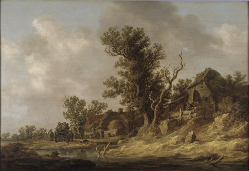 Resting at a Tavern, 1633, Jan van Goyen