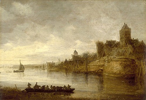 The Medieval Fortress at Nijmegen, 1643, Jan van Goyen