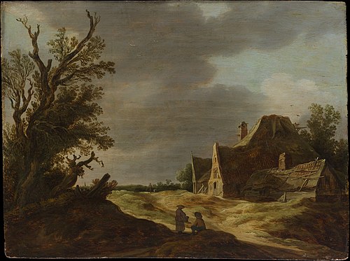 Sandy Road with a Farmhouse, 1627, Jan van Goyen