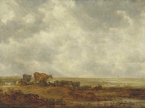 View over a Flat Landscape, 1642, Jan van Goyen