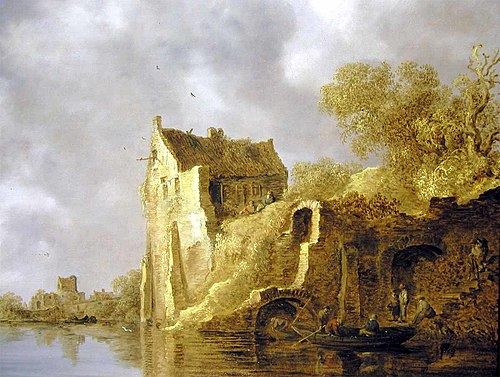 River Landscape with a Ruin, 1634, Jan van Goyen