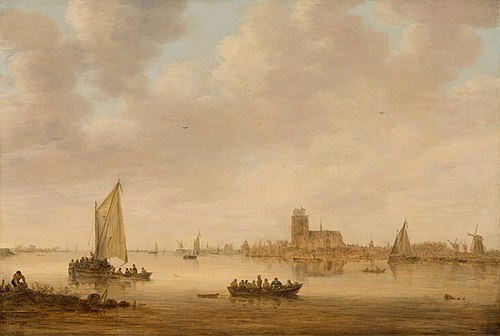 View of Dordrecht from the Dordtse Kil, 1644, Jan van Goyen