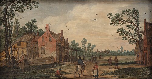 Summer at the "Lily" Tavern, 1635, Jan van Goyen