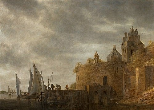 View of a Port, 1641, Jan van Goyen