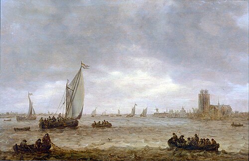 Mouth of the Meuse  (Dordrecht), 1644, Jan van Goyen