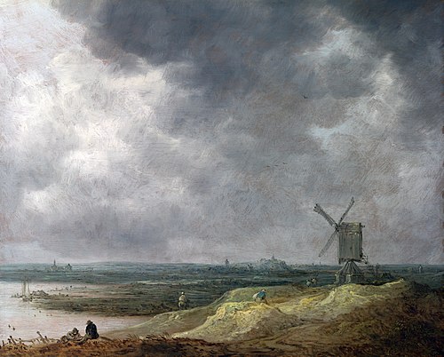 A Windmill by a River, 1642, Jan van Goyen