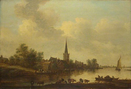 A River Landscape, 1645, Jan van Goyen