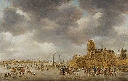 Sports on the Ice, 1638, Jan van Goyen
