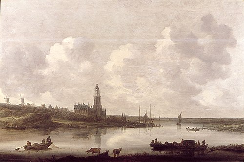 View of the Rhine near Rhenen, 1646, Jan van Goyen