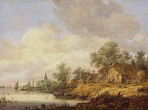 A River Scene, 1646, Jan van Goyen