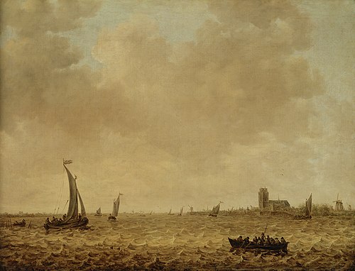 View of Dordrecht from the Oude Maas, 1644, Jan van Goyen