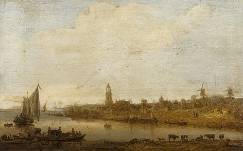 landscape with sea, 1652, Jan van Goyen