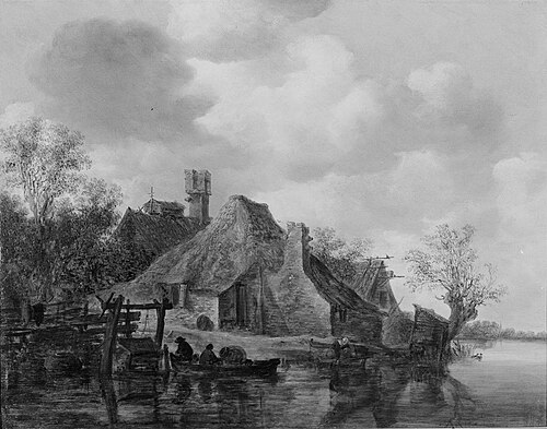 cottage near a river, 1638, Jan van Goyen