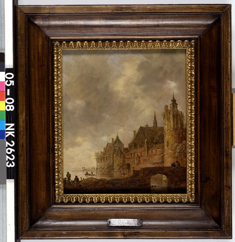 Kasteel aan de oever van een rivier, 1643, Jan van Goyen