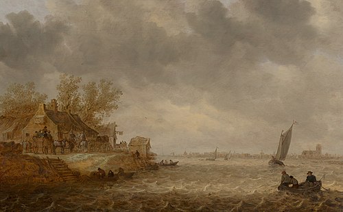 View of Dordrecht from Papendrecht, 1633, Jan van Goyen