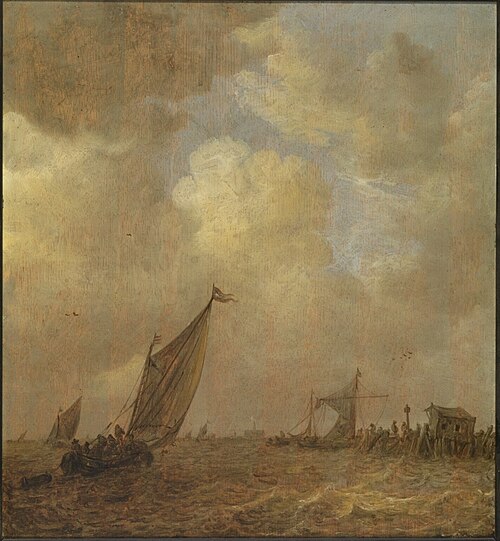 The Haarlemmermeer in a Storm, 1651, Jan van Goyen