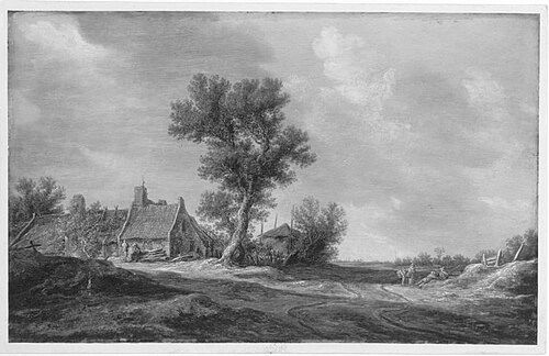 Flachlandschaft mit Bauernhof, 1629, Jan van Goyen
