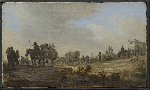 Landschaft mit Bauernkarren, 1646, Jan van Goyen