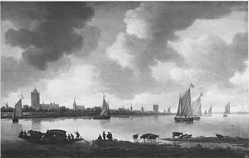 Stadt am Fluss (Ansicht von Zierikzee) (Nachahmer), 1626, Jan van Goyen