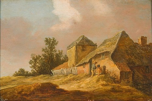 Landschap met boerderij en hooiberg, 1628, Jan van Goyen