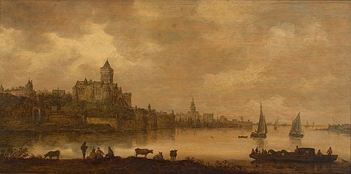 Gezicht op Nijmegen, 1648, Jan van Goyen