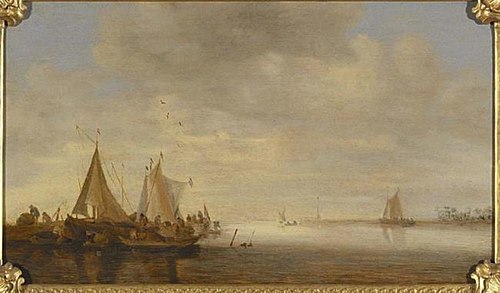 Riverside with Fishing Boats, 1646, Jan van Goyen