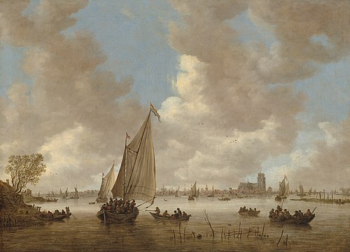 View of Dordrecht from the North, , Jan van Goyen