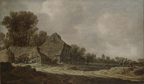 A Sandy Road with Thatched Cottage, 1633, Jan van Goyen