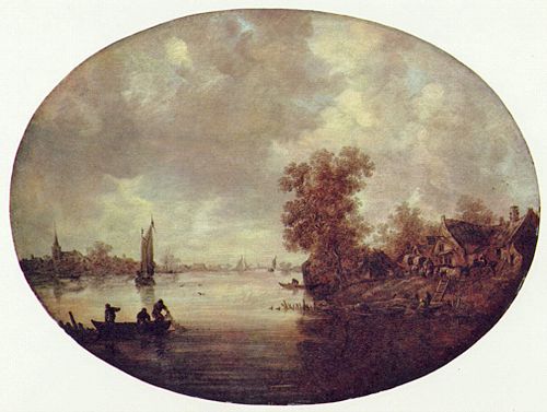 Summer on a River, 1643, Jan van Goyen