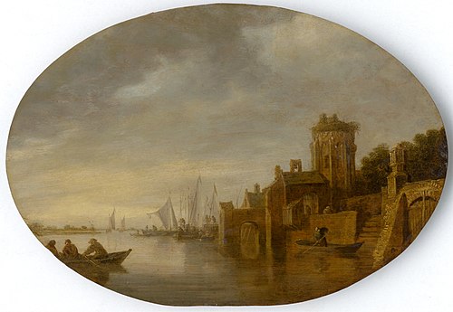 Boats in Harbour, 1641, Jan van Goyen