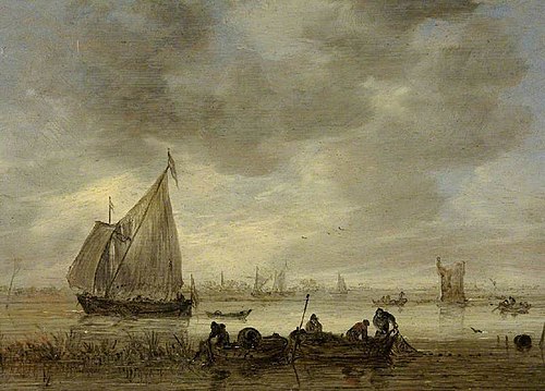 Near Dordrecht, 1654, Jan van Goyen
