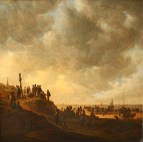 The Beach near Scheveningen, 1648, Jan van Goyen
