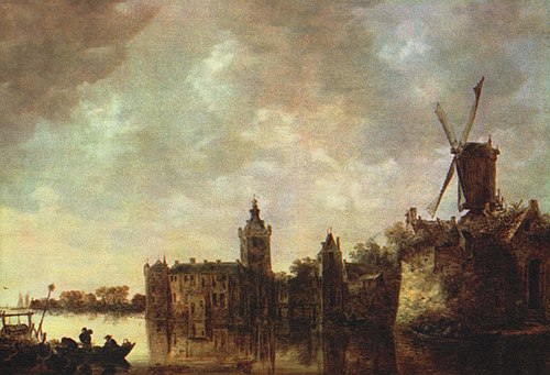 View of Castle Montfoort, 1645, Jan van Goyen
