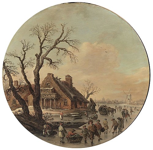 Winter on the River, 1627, Jan van Goyen