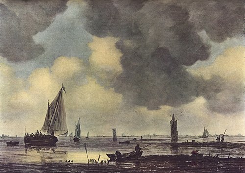 Watchtowers in an Estuary, 1646, Jan van Goyen