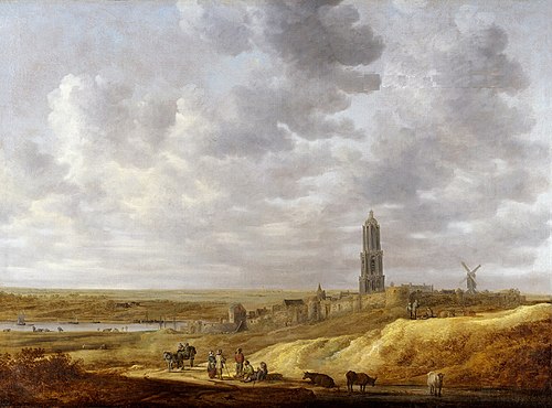 A panoramic view of Rhenen, seen from the North-East, 1636, Jan van Goyen