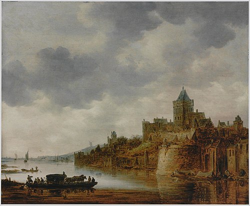 River Landscape with View of Valkhof, Nijmegen, 1646, Jan van Goyen